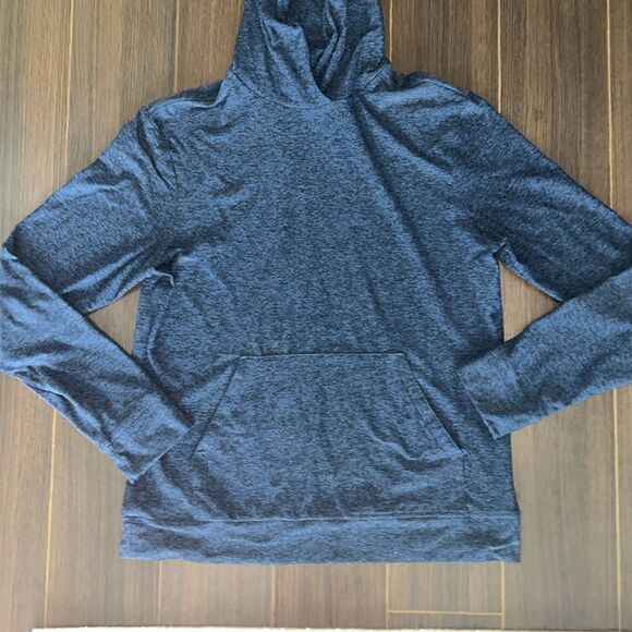 Outdoor Voices Men's Cloudknit Navy Blue Hoodie, Small - Picture 4 of 6